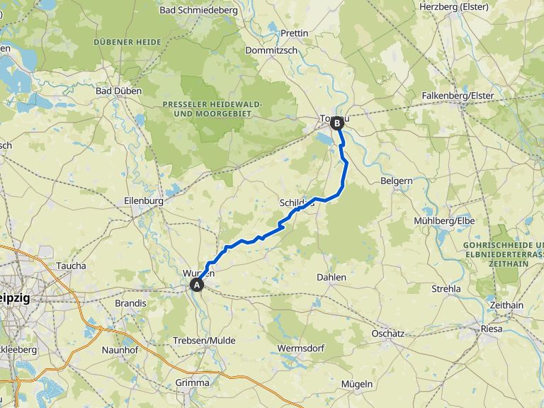 DahlenerHeideRadroute bike Tour Komoot